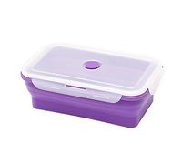 Xinsheinelry Boîte à Pliante en Silicone Boîte à Lunch Portable Pliable pour la Vaisselle Alimentaire Bol Boîte à Lunch Vaisselle Lunch Containers pour Femmes Adultes pour l ' école Passe Micro-Ondes