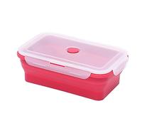 Xinsheinelry Boîte à Pliante en Silicone Boîte à Lunch Portable Pliable pour la Vaisselle Alimentaire Bol Boîte à Lunch Vaisselle Lunch Containers pour Femmes Adultes pour l ' école Passe Micro-Ondes