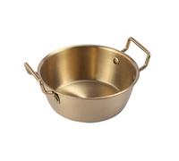 Xinsheinelry Bol à soupe pratique, bol à salade en acier inoxydable 304 avec récipient pour aliments frits à Double oreille, salade d ' œufs à la vapeur pratique