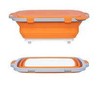 Xinsheinelry de préparation pour Barbecue avec Couvercle, Vaisselle Pliante, Bassin pour Viande, légumes et Fruits, Panier de Drainage de Cuisine Peu encombrant, Panier de Drainage de Cuisine