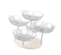 Xinsheinelry de service à desserts polyvalent, présentoir de table rotative, texture en plastique pour collations, arrangements de gâteaux et de fruits, de panier de fruits