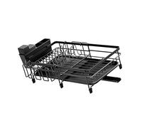 Xinsheinelry Égouttoir à Vaisselle Domestique Extensible avec Fonction d ' évacuation de l ' Eau, planificateur de Rangement de Cuisine Multifonctionnel