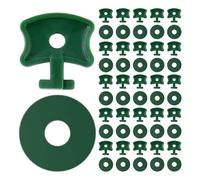 Xinsheinelry Pinces de Jardin en Plastique réutilisables, Attaches torsadées avec rondelles de Fixation pour Film de Serre et Filet d ' ombrage, Clips de Fixation pour Filet à Bulles