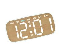Xinsheinelry Réveil numérique pour Chambre à Coucher, Horloge de Bureau électrique avec Grand Nombre de Jours de la Semaine, température LED, horloges numériques, Alarme