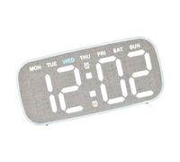 Xinsheinelry Réveil numérique pour Chambre à Coucher, Horloge de Bureau électrique avec Grand Nombre de Jours de la Semaine, température LED, horloges numériques, Alarme