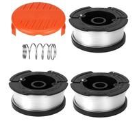 XINTONG Lot de 3 bobines et fil pour débroussailleuse électrique, compatible avec Black Decker, remplace AF-100 ST5530-GB GLC3630L20-GB STC1820PC-GB BESTA530-GB BESTA525-GB (avec 1 capuchon, 1