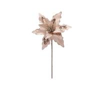 XINXWEN Fleur Artificielle de Noël à Paillettes 28 cm for Mariage | Fleur de simulation suspendue for Noël et décoration DIY