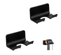 XinYangMao Support de Sèche-Cheveux Murale 2 Pièces - Support Adhésif Fort sans Percer, Range-Sèche-Cheveux Universel pour Salle de Bain, Organisateur de Sèche