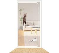 Xinyilau Écran De Porte Résistant Aux Chats - Porte Moustiquaire Renforcée Résistante Aux Chats 95x220cm. Porte Moustiquaire pour Chat.(90x200cm)