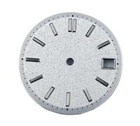 XIOKLM Cadran de Montre 28.5mm for NH35 NH35a, avec fenêtre Date, Montres Couleur Noir et Blanc, Mouvement Automatique, Accessoires, pièces(Dial 3)