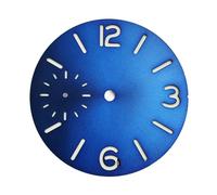 XIOKLM Cadran de Montre 37mm for ETA 6497 ST36, Vert Lumineux avec fenêtre Date, Mouvement Automatique(Dial 3)