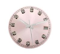 XIOKLM Cadran de Montre avec Aiguilles, 28.5mm, for NH34 NH35 NH35A, adapté à 3.0 Heures et .8, Visages stériles, Mouvement Automatique(Dial with Hands 12)