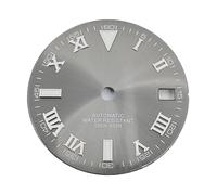 XIOKLM Cadran de Montre avec Aiguilles Vertes, fenêtre Date Lumineuse, 29mm, for NH35 NH36, adapté à 3.0 Heures et .8, Mouvement Automatique(Dial 11)