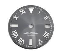 XIOKLM Cadran de Montre avec Aiguilles Vertes, fenêtre Date Lumineuse, 29mm, for NH35 NH36, adapté à 3.0 Heures et .8, Mouvement Automatique(Dial 15)