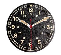 XIOKLM Cadran de Montre for Hommes, Cadran Automatique for NH35 NH36, Remplacement Cadrans Saumon Blanc et Noir, fenêtre Date(Black-2 Set-3.8 Date)