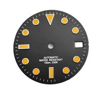 XIOKLM Cadran de Montre NH35 NH36 28.5mm, avec Aiguilles, Visages Noirs et Blancs, Accessoires Mouvement Automatique