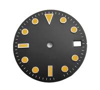 XIOKLM Cadran de Montre NH35 NH36 28.5mm, avec Aiguilles, Visages Noirs et Blancs, Accessoires Mouvement Automatique