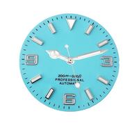 XIOKLM Cadran de Montre NH35 NH36, 29mm, avec Aiguilles Lumineuses, Noir, Blanc, Bleu, Visages, Partie Mouvement Automatique(Dial with Hands 6)
