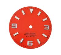 XIOKLM Cadran de Montre NH35 NH36, 29mm, avec Aiguilles Lumineuses, Noir, Blanc, Bleu, Visages, Partie Mouvement Automatique(Orange Dial)