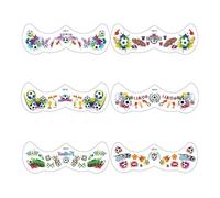 XIQIQI Autocollants Visage pour Vacances - Thème Football Décorations Auto-Adhésives | Stickers Visage pour Fêtes,pour Rassemblements Célébrations Matchs de Football Événements Sportifs
