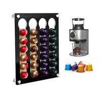 xiruiubao Porte Capsule Mural 20 X 25 Acrylique Supports pour Capsules de Café,Range Capsules pour nespress dolce gusto lavazza,Rangement Capsule pour Bureau Cuisine Coin Café Coin Thé,Peu Encombrant
