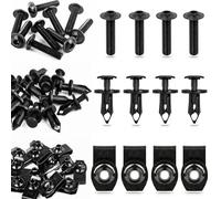 Xislet Lot de 30 vis Torx pour panneau de carrosserie 7519650, écrou plat en U 7547674, rivets de fixation en plastique 7661855 compatibles avec UTV ATV Polaris Ranger RZR Sportsman Accessoires