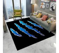 Xisnuient Tapis 3D Effet Déchirure Griffes Illusion Optique,Résistant Usure Taches pour Salon Chambre Salle Jeux Décoration Moderne Gamer，Plusieurs Tailles et Styles Disponibles (Couleur-1,80x160cm)