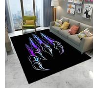 Xisnuient Tapis 3D Effet Déchirure Griffes Illusion Optique,Résistant Usure Taches pour Salon Chambre Salle Jeux Décoration Moderne Gamer，Plusieurs Tailles et Styles Disponibles (Couleur-4,140x200cm)