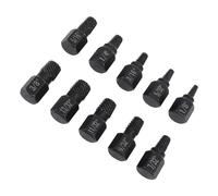Xiuganpo 10Pcs Extracteur de Vis Cassée, Extracteur de Boulon Hexagonal | Extracteur de boulon cassé à filetage inversé, avec des tailles de 1/8 po à 13/32 po, pour l\'entretien automobile et