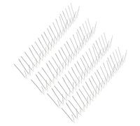 Xiuganpo 6 Pièces Piquettes Anti-Oiseaux en Acier Inoxydable avec Base | Pointes anti-oiseaux pour pigeons, corbeaux, mouettes, pour toit, clôture, rebord de fenêtre, balcon