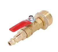 Xiuganpo Adaptateur de Soufflage RV Winterize Solution Antigel Rapide et Facile - Connecteur Rapide Mâle 1/4" Filetage GHT Mâle 3/4", Construction en Laiton (Femelle #11)