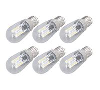 Xiuganpo Ampoule LED E12 10 Pièces, Petite Protection des Yeux à économie D'énergie 500LM pour Chambre à Coucher et Bureau, Verre en Acier Inoxydable Blanc Chaud 220V