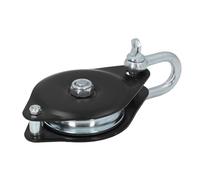Xiuganpo Bloc D'arrachage à Poulie Unique, Charge 0.5T, pour Accessoires de Bateau, Levage Efficace en Acier allié, 7,09x3,54 Pouces