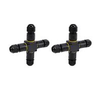 Xiuganpo Boîte de Jonction Extérieure, étanche IP68 V-0 Ignifuge -40 à +105 °C Connecteur IP68 à 3 Broches Connecteur de Câble Marin avec Bornes en Laiton pour Signalisation LED Marine Solaire et