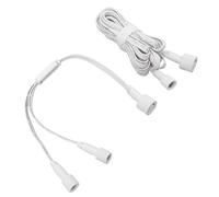 Xiuganpo Câble de Prolongation D'éclairage Extérieur 13ft avec Séparateur | Compatible avec Govee Pro H705C H706A H706C, rallonge pour éclairage extérieur, câble répartiteur en forme de Y, matériau