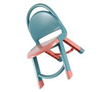Xiuganpo Chaise Pliante pour Enfant Chaise Pliable Multifonctionnelle pour Enfants pour la Maison et la Maternelle Design Mignon avec Plastique Résistant à la Charge 20,5 X 16,1 X 11,8 Pouces (Cyan)