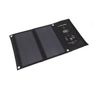 Xiuganpo Chargeur de Panneau Solaire Pliable 15 W, Banque d'énergie Solaire Portable Double USB avec Technologie de Charge Intelligente, Panneau Monocristallin à Haute Conversion pour Le Camping, la