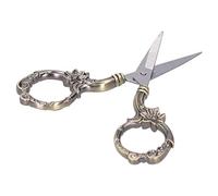 Xiuganpo Ciseaux à Fleurs Vintage, Style Européen DIY élégant, Parfaits pour la Broderie et la Couture, en Acier Inoxydable, 1 unité (Bronze)
