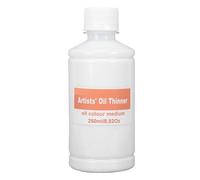 Xiuganpo Diluant pour Peinture à L'huile, 250 Ml de Diluant pour Peinture à L'huile avec Formule Lavable à L'eau, Milieu de Mélange Polyvalent, Solvant de à Minérale sans