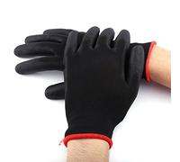 Xiuganpo en Nylon pour Travail avec Revêtement PU Confortables et Flexibles pour Charpentiers et Monteurs Noir S/M/L 12 Paires (8m)