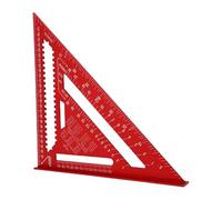 Xiuganpo Équerre de Charpentier en Aluminium 30 Cm avec échelle 0-90° | Outil carré de charpentier avec marquages gravés, guide de scie, outil de charpente pour toiture, carré d\'onglet pour la