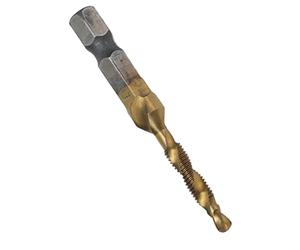 Xiuganpo Foret Hélice Taraudage Avec Emmanchement Hexagonal, Embout de (M4) | Taraud combiné HSS à revêtement, pour bois, plastique, aluminium, kit de chanfreinage