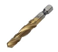 Xiuganpo Foret Hélice Taraudage Avec Emmanchement Hexagonal, Embout de (M8) | Taraud combiné HSS à revêtement, pour bois, plastique, aluminium, kit de chanfreinage