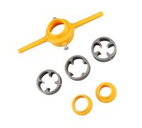 Xiuganpo Jeu de Filières PVC NPT 1/2 3/4 1 Pouce, Corps en Alliage et | Enfile-tuyau manuel avec poignée ergonomique pour tuyaux en plastique, matrices rondes NPT, trousse à outils de plombier