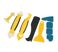 Xiuganpo Kit de Calfeutrage 9 Pièces, Set de Finition, Racloir et | Outils de finition de calfeutrage multi-formes, buse réutilisable, outil d\'élimination du coulis pour le remplissage des