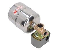 Xiuganpo Kit de Clapet Anti-retour de Réservoir Sous Pression, Interrupteur de Commande Automatique de Pompe à Eau 110 V 230 V, Construction en Métal ABS avec Joint Anti-fuite pour Pompes à Eau