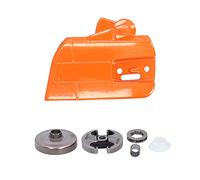 Xiuganpo Kit de Couvercle d'embrayage de Tronçonneuse pour 353 351 350 346XP 345, Couvercle de Pignon de Chaîne de Remplacement Direct en Fer Robuste, Accessoires de Pièces de Tronçonneuse,