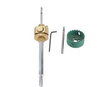 Xiuganpo Kit de Scie Cloche pour Lumières Encastrées, Coupe-trou pour Lumière de 70 Mm avec Tige pour le Perçage du Plafond, des Cloisons Sèches, du Bois et du Plastique, Scie Cloche en Acier allié