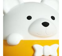 Xiuganpo Lampadaire Mignon Ours avec Télécommande, Protection des Yeux | Applique avec abat-jour atomisé, double diffusion de lumière pour l\'alimentation de bébé, lecture, dortoir