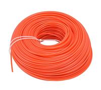 Xiuganpo Ligne de en Nylon 3mm Orange, 393,7ft | Cordon de rond pour tondeuse à gazon, ligne de remplacement robuste, accessoire d\'outils de jardin professionnel